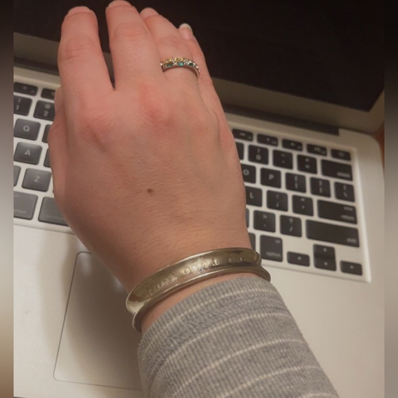 Vintage 1997 Tiffany & Co. Silver open cuff bangle bracelet ALONE - Picture 4 of 7